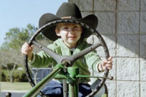 Cayden_John Deere_Christmas Tree_December 2006